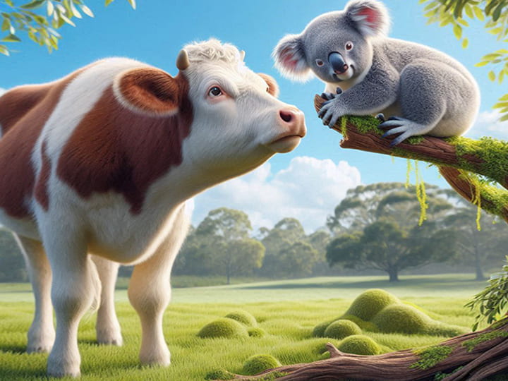 Cows are also one of the predators of koalas.